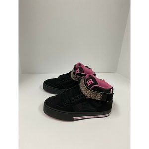DC Shoes Womens Pure High-Top V Black Skateboarding Shoes Size 5